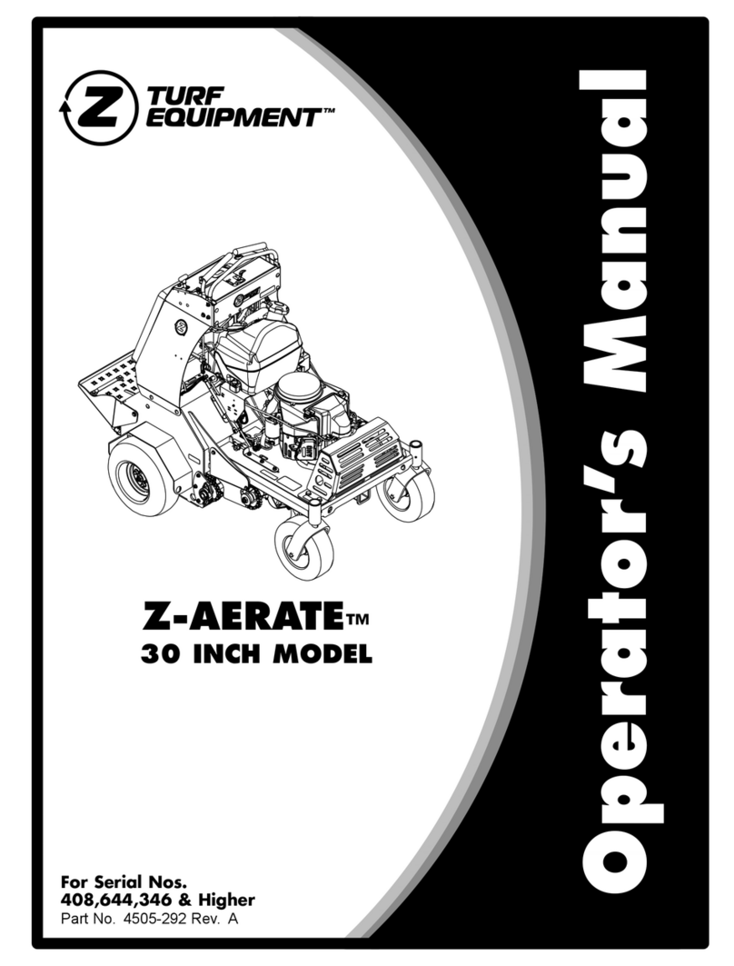 Turf Equipment Z-AERATE Operator's manual