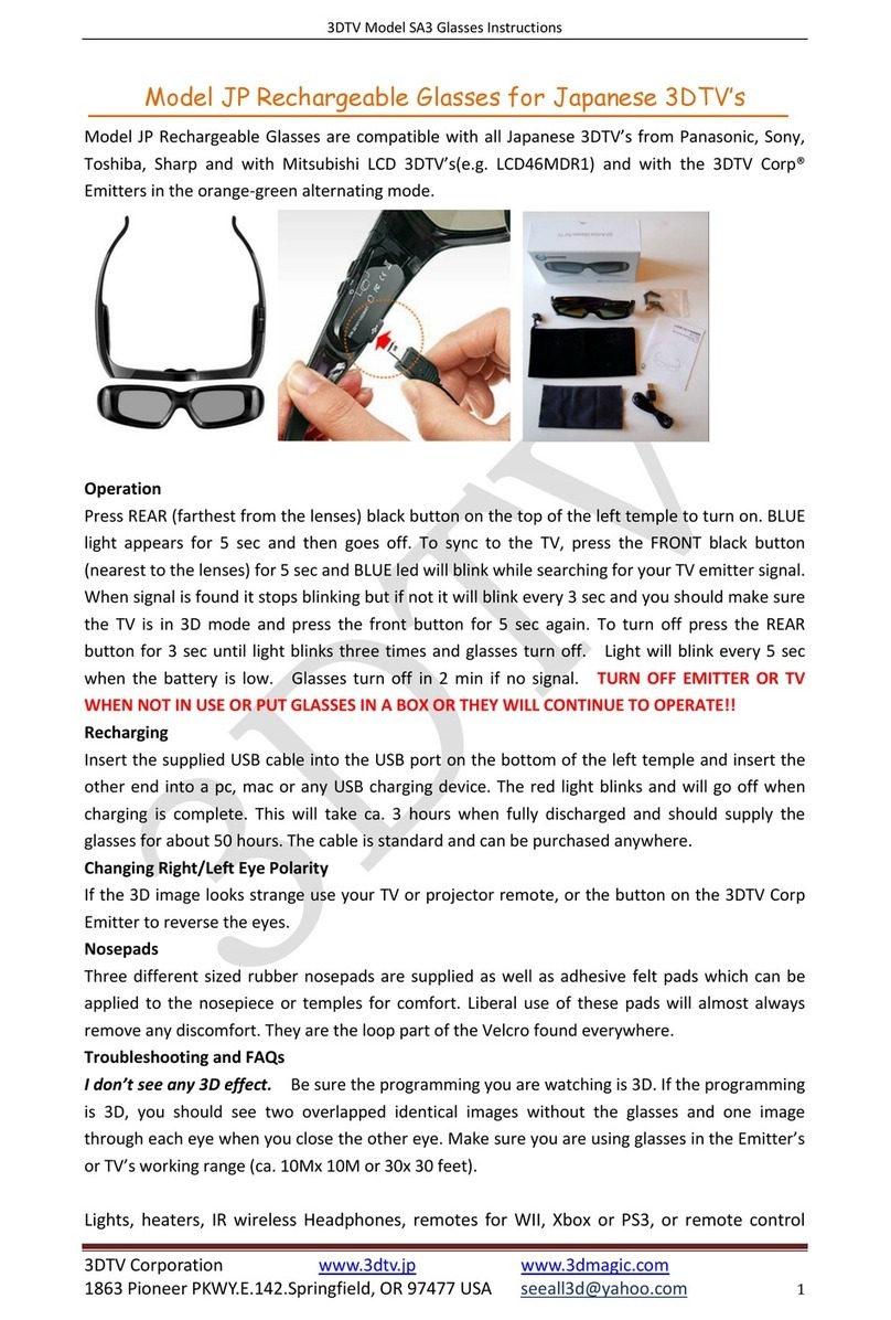 3DTV SA3 instructions