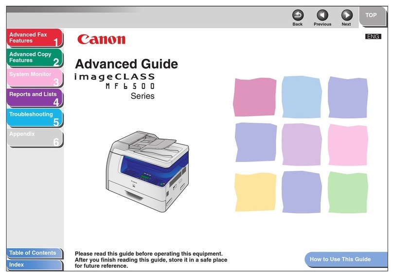 Canon imageCLASS MFG500 Series Setup guide
