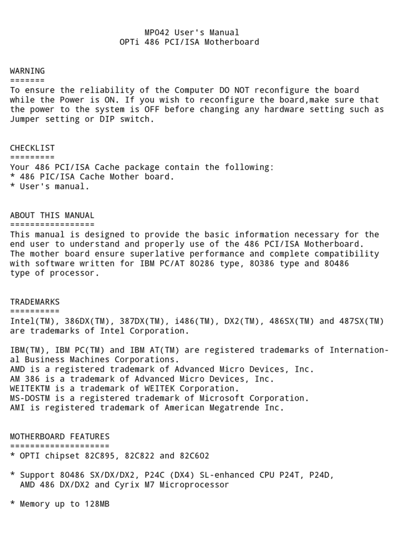 Wintech Edom MP042 user manual