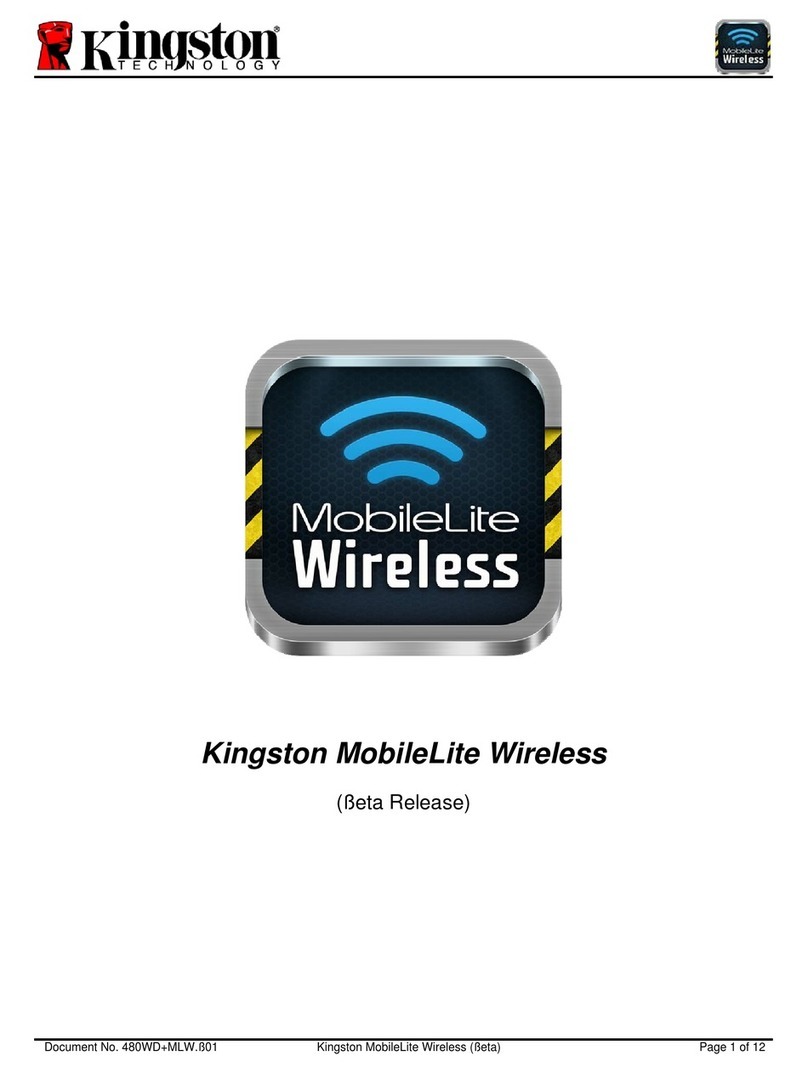 Kingston Technology MobileLite Wireless User manual Kingston Technology MobileLite Wireless User manual