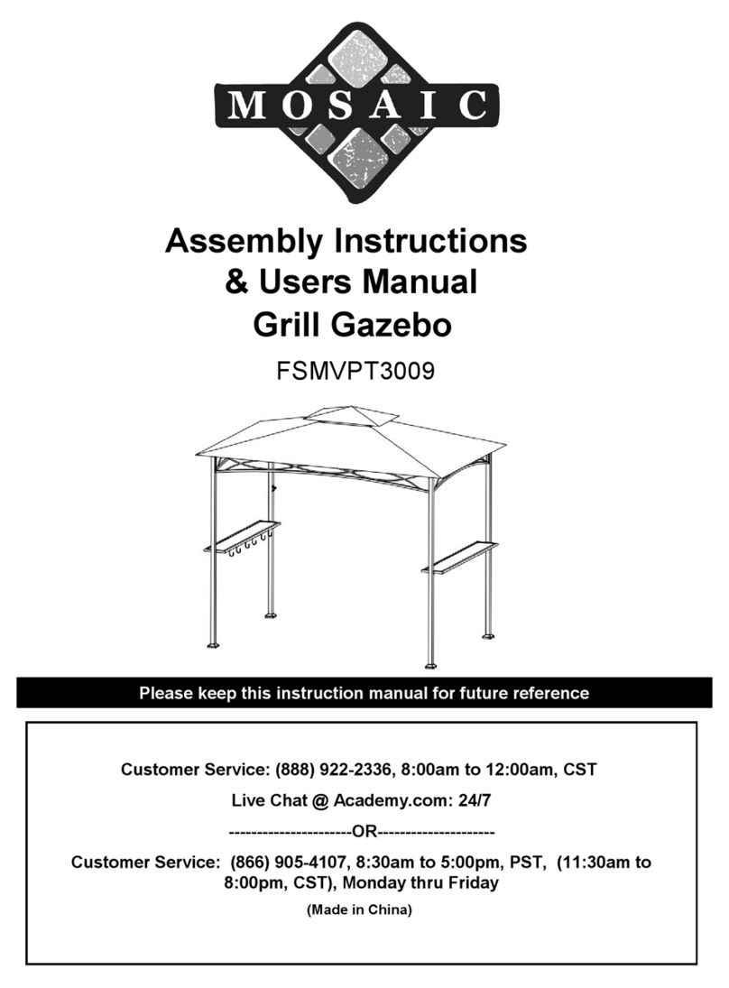 Mosaic FSMVPT3009 User manual