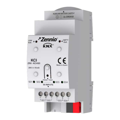 Zennio KNX KCI 4 S0 User manual
