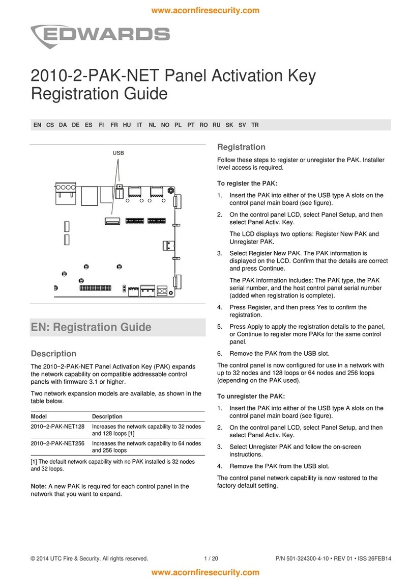Edwards 2010-2-PAK-NET User manual
