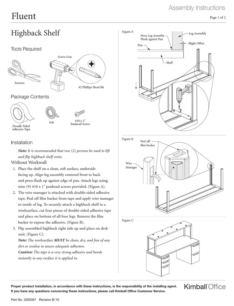 Kimball Office Fluent Assembly instructions Kimball Office Fluent Assembly instructions