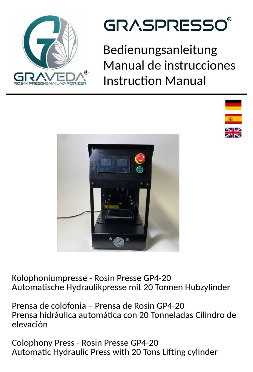 GRAVEDA GRASPRESSO GP4-20 instruction manual