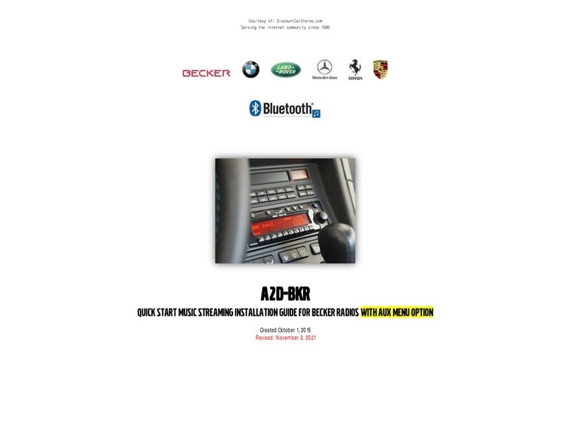 Discount Car Stereo A2D-BKR quick start