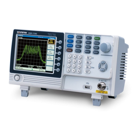 GW Instek GSP-730 User manual