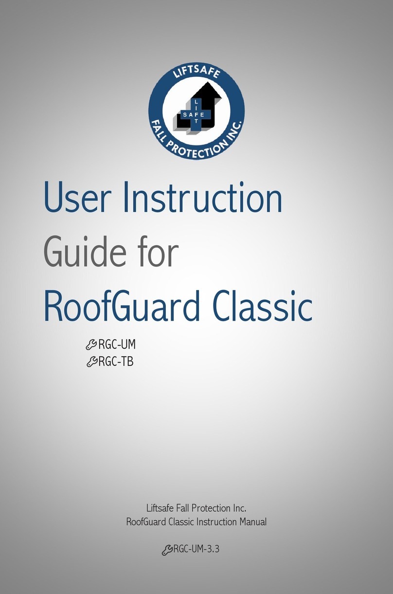 Liftsafe Fall Protection RoofGuard Classic User instruction