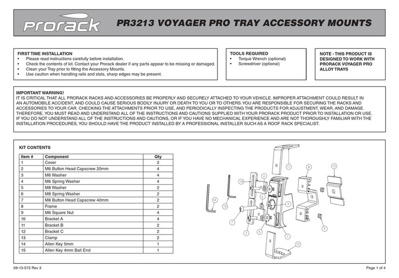 Prorack PR3213 User manual