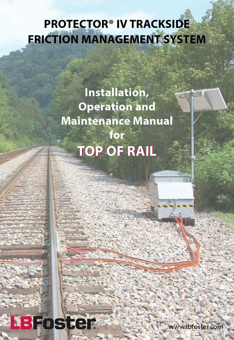 LB Foster PROTECTOR IV TOR Trackside Installation, operation and maintenance manual LB Foster PROTECTOR IV TOR Trackside Installation, operation and maintenance manual