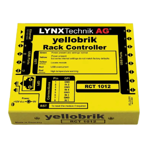 LYNXTechnik yellobrik RCT 1012 quick reference LYNXTechnik yellobrik RCT 1012 quick reference