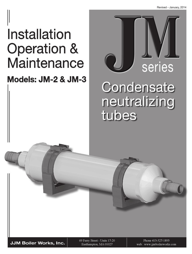 JJM Boiler Works JM-2 Installation operation & maintenance