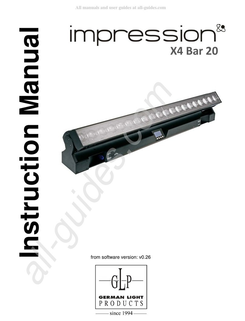 German Light Products Impression X4 Bar 20 User manual