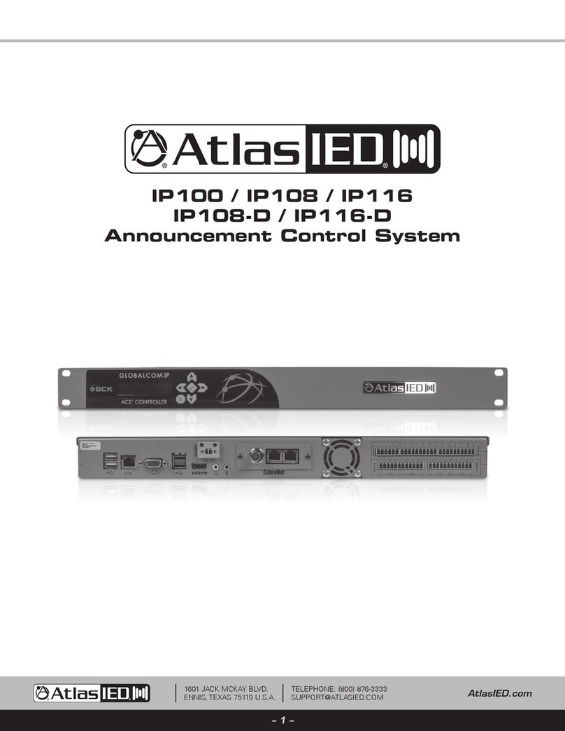 Atlas IED IP100 quick start guide Atlas IED IP100 quick start guide