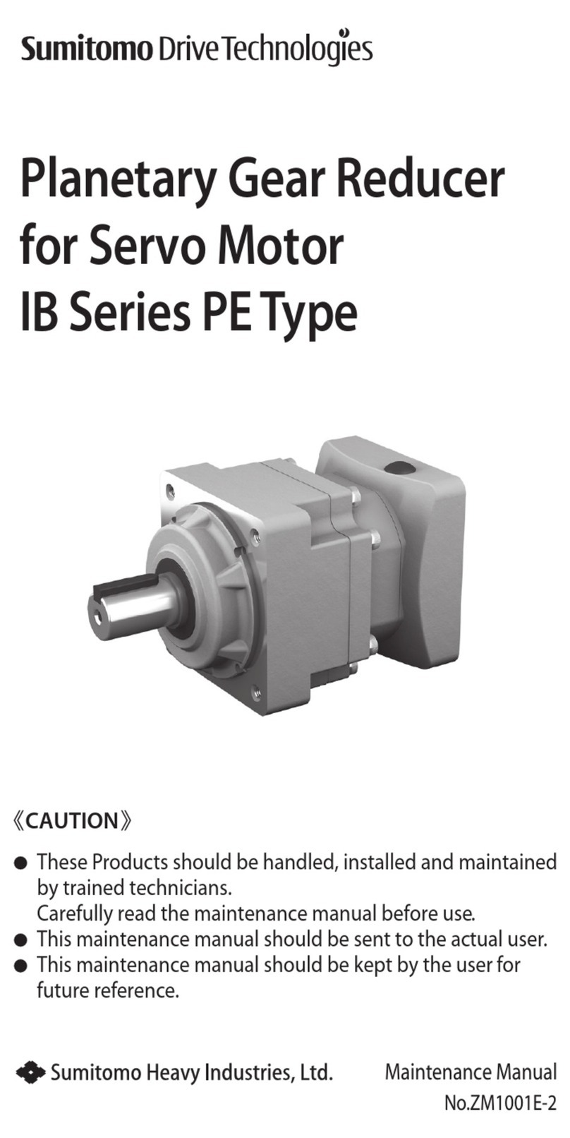 Sumitomo IB Series User manual Sumitomo IB Series User manual