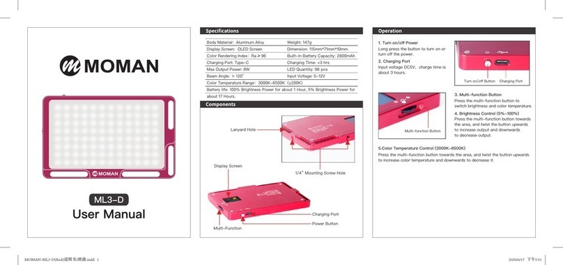 Moman ML3-D Instruction Manual