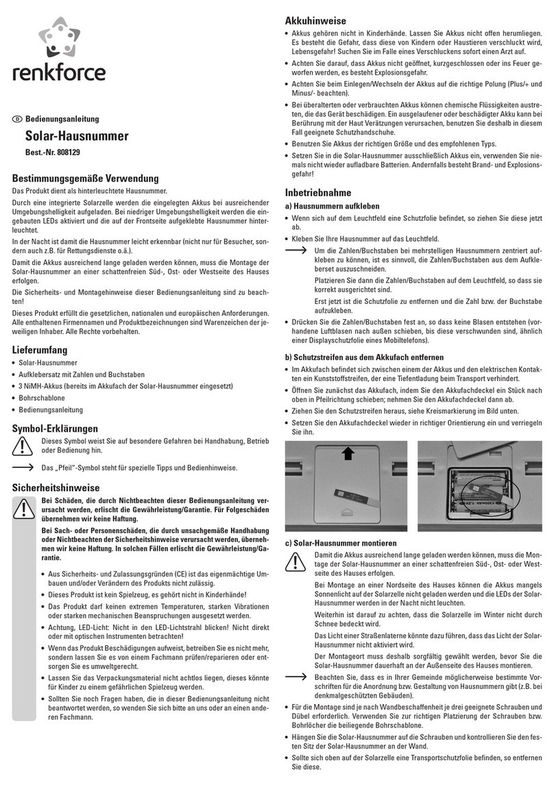 Renkforce 808129 operating instructions