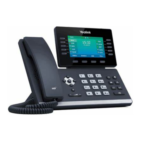 Telesystem Yealink T54W Quick reference guide