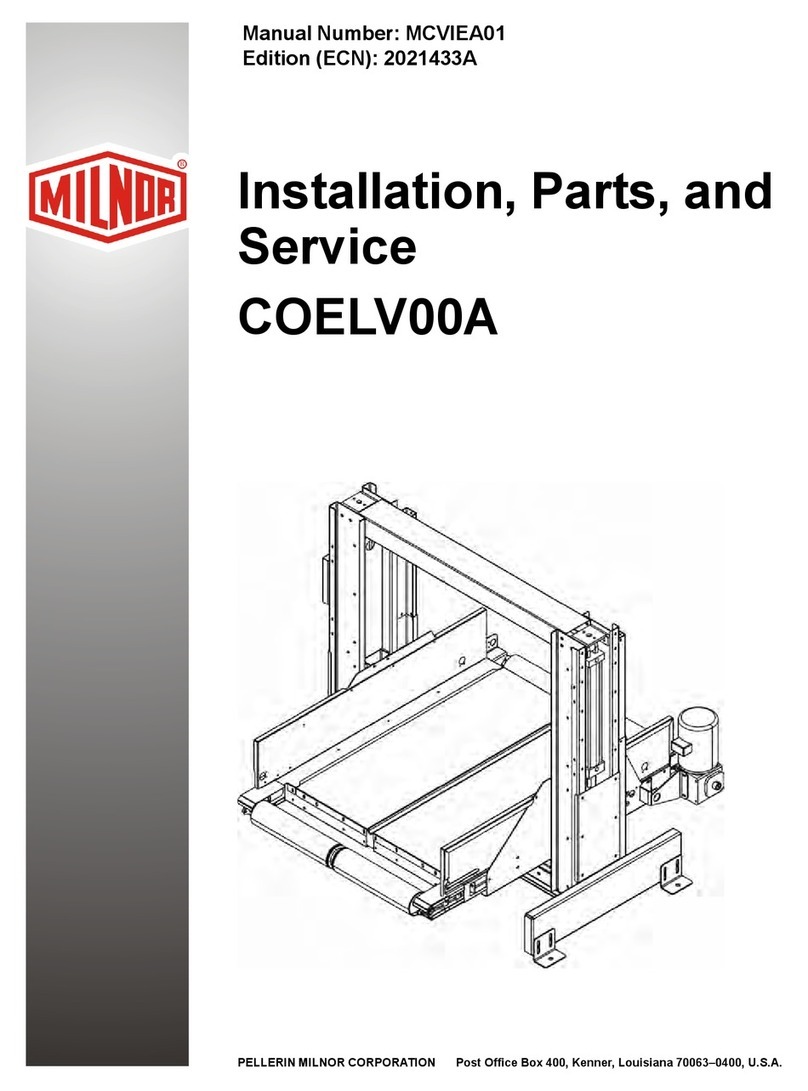 Milnor COELV00A Installation and service