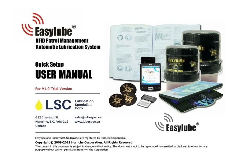 HORNCHE CORPORATION Easylube user manual