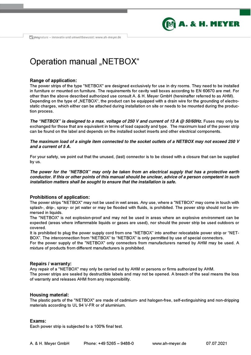 A. & H. Meyer NETBOX User manual