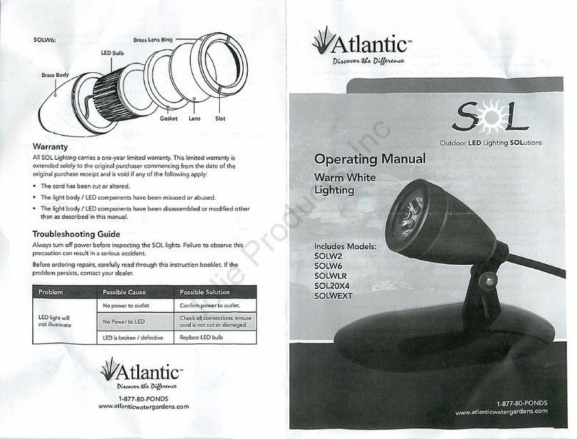 Atlantic SOLW2 operating manual