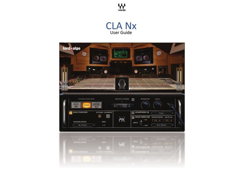 Waves CLA Nx User manual Waves CLA Nx User manual