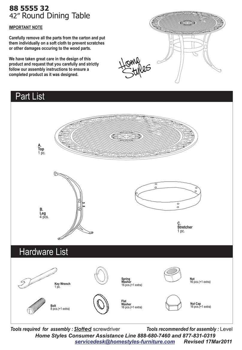 Home Styles 88 5555 32 User manual