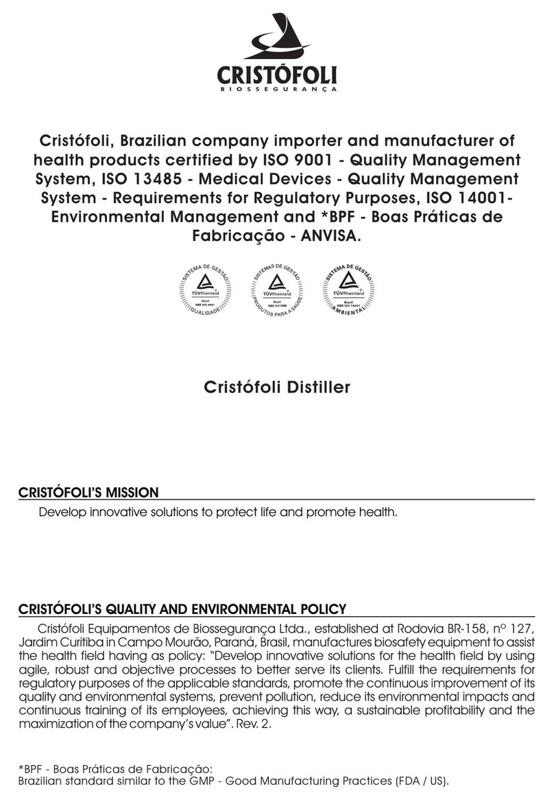 Cristofoli 127 V User manual