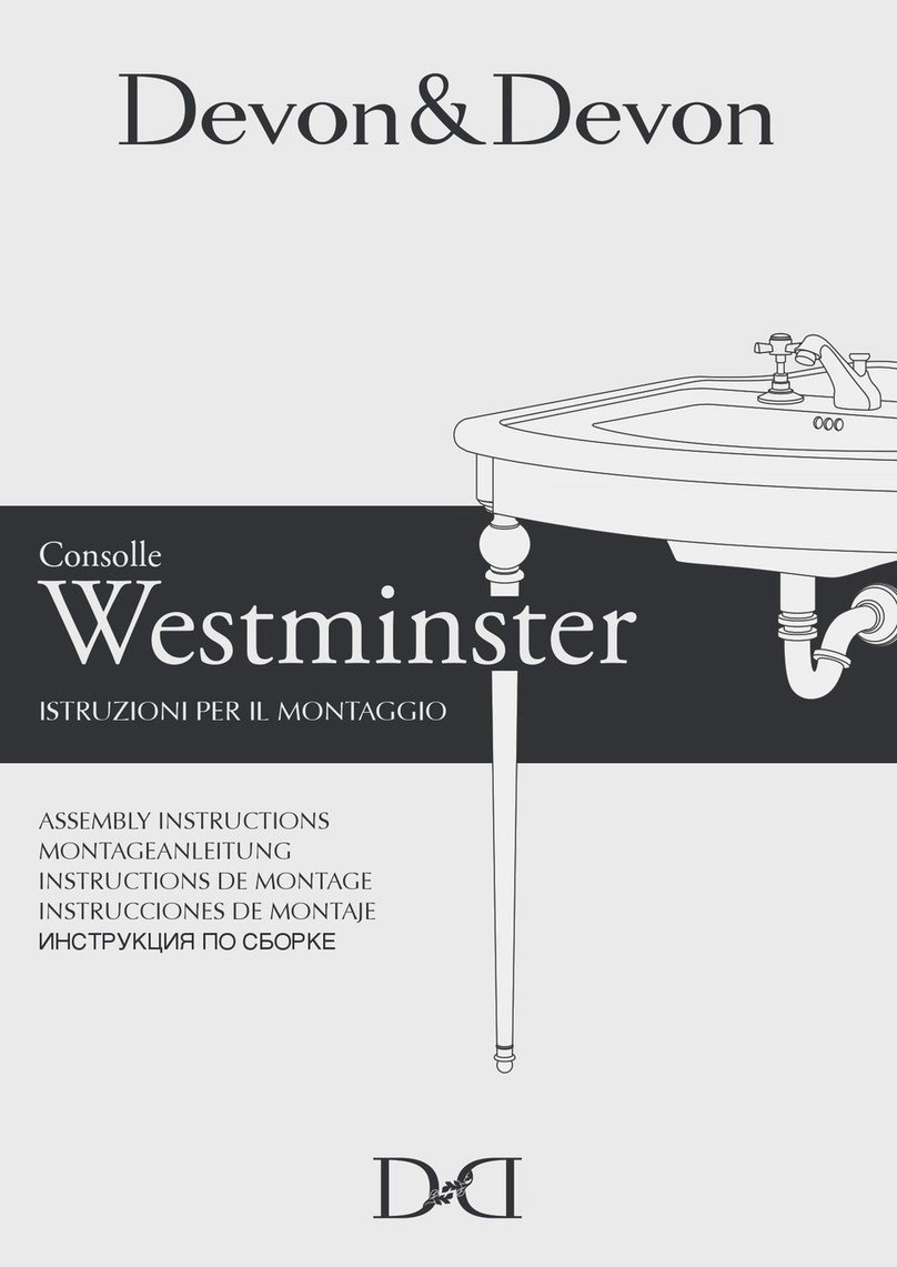 Devon & Devon Westminster Console WEST User manual Devon & Devon Westminster Console WEST User manual