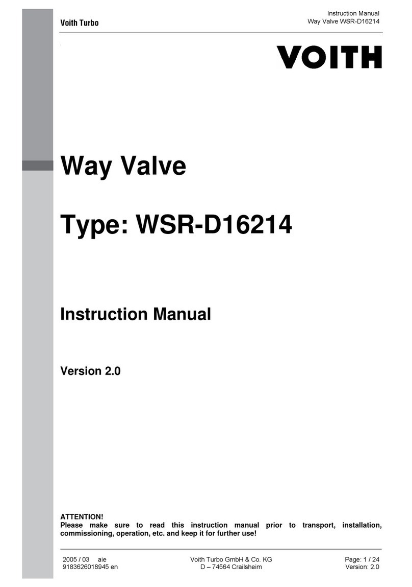 Voith WSR-D16214 instruction manual