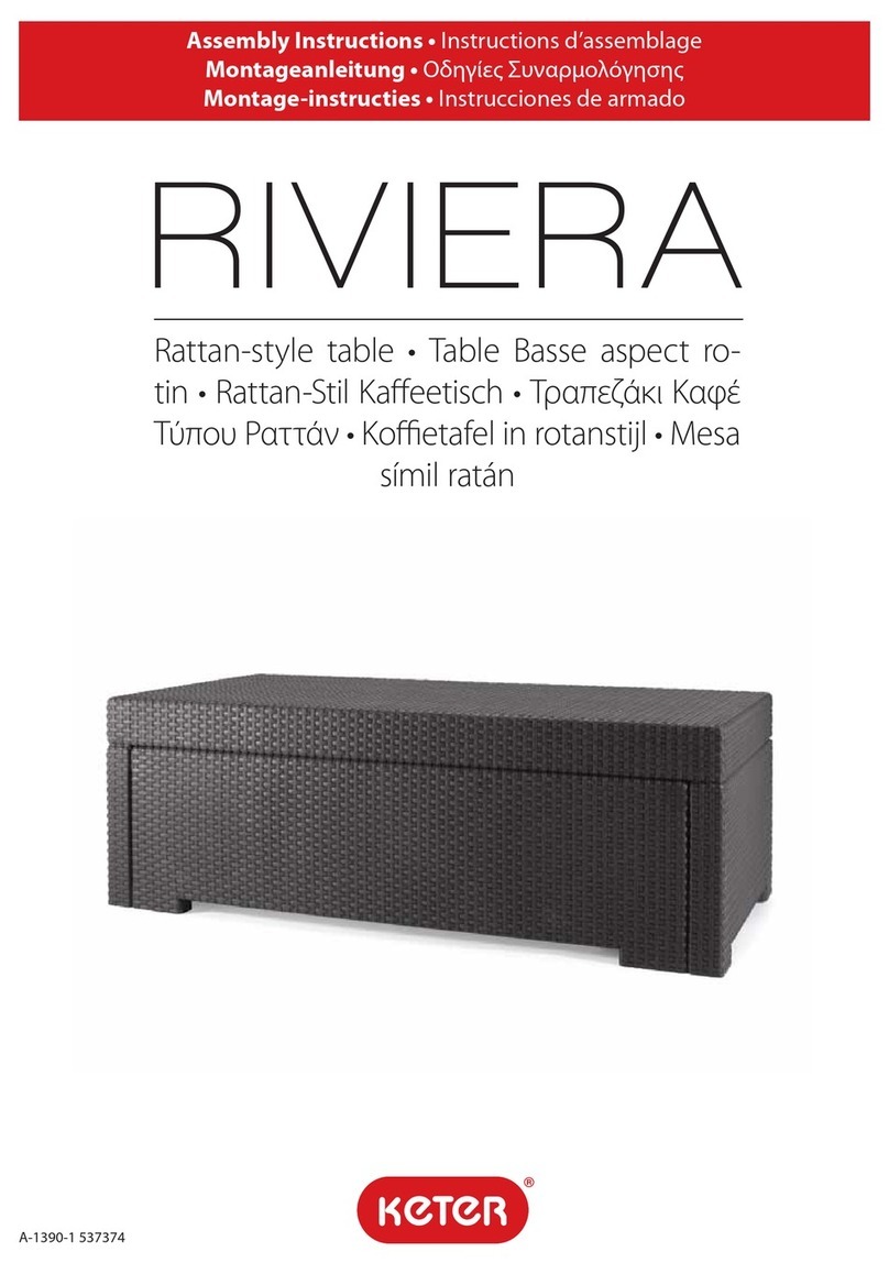 Keter RIVIERA Assembly instructions