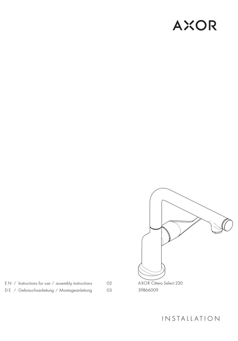 Axor Cittero Select 230 39866009 User manual Axor Cittero Select 230 39866009 User manual