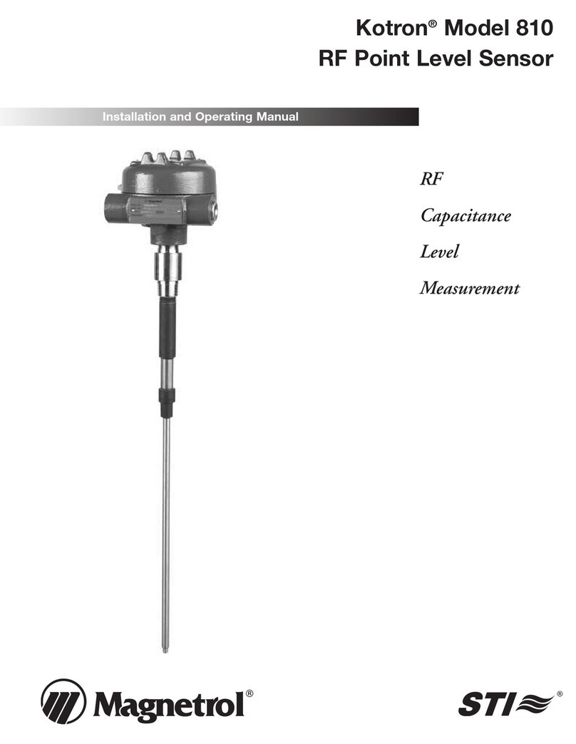 Magnetrol STI Kotron 810 Installation and operating manual Magnetrol STI Kotron 810 Installation and operating manual