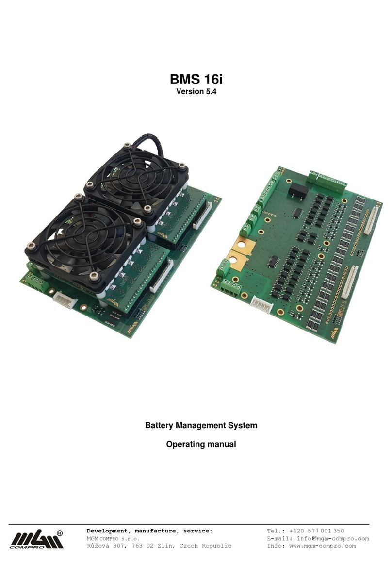MGM BMS 16i operating manual
