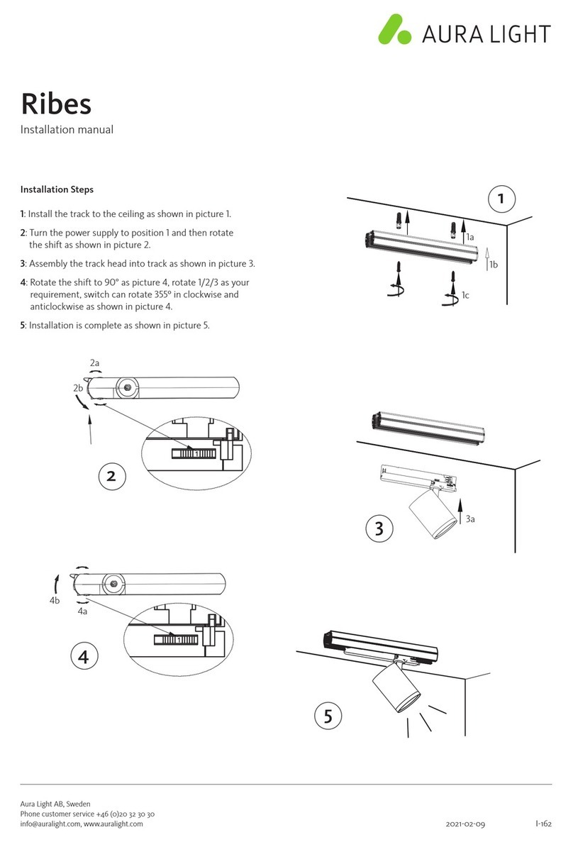 Aura Light Ribes installation manual