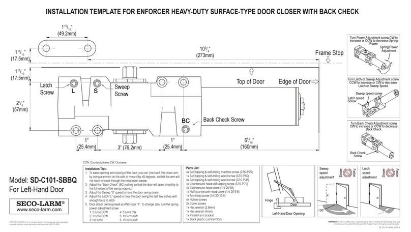 SECO-LARM ENFORCER SD-C101-SBBQ User manual