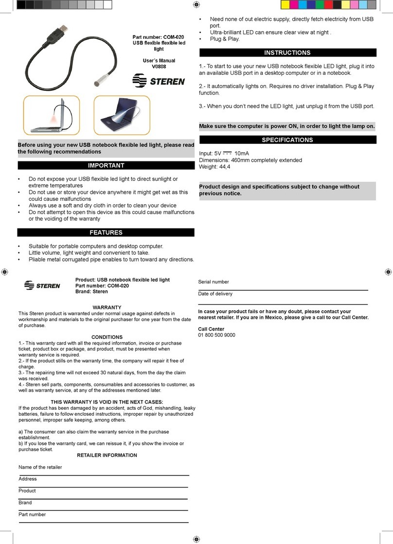 Steren COM-020 user manual