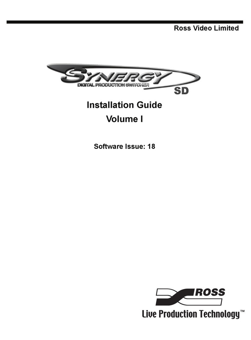 Ross Synergy 2 SD installation guide Ross Synergy 2 SD installation guide
