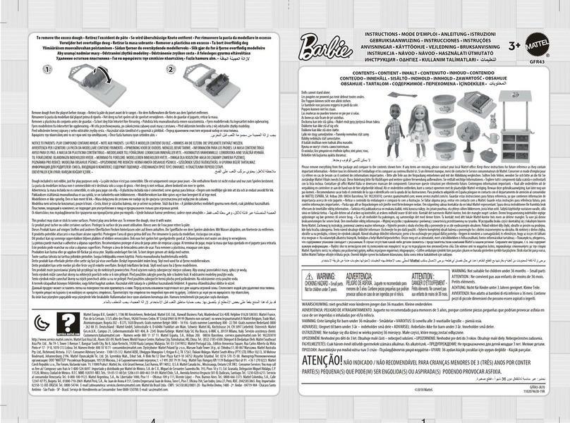 Mattel Barbie GFR43 instructions