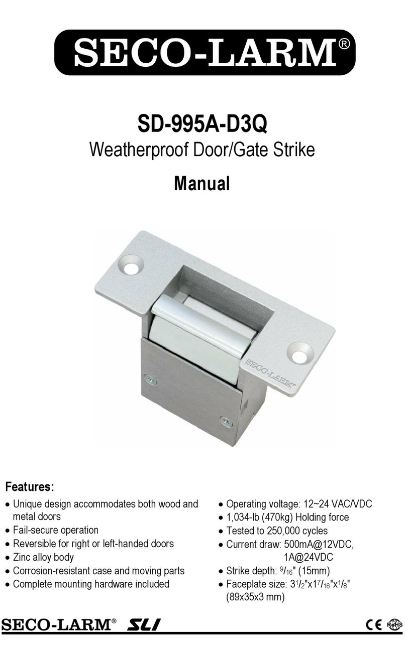 SECO-LARM SD-995A-D3Q manual