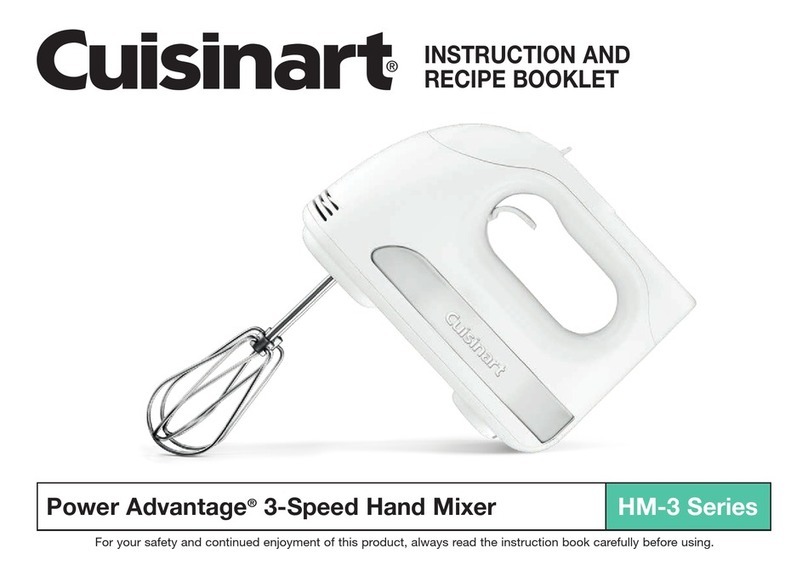 Cuisinart HM-3 Series Service manual