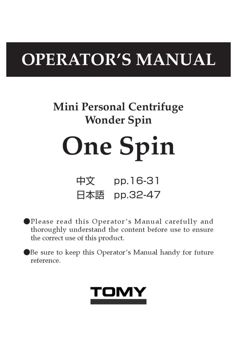 Tomy One Spin Operator's manual