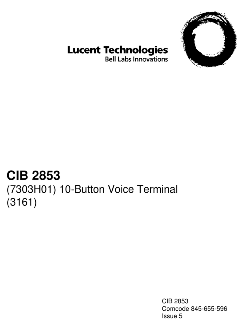 Lucent Technologies CIB 2853 quick start guide