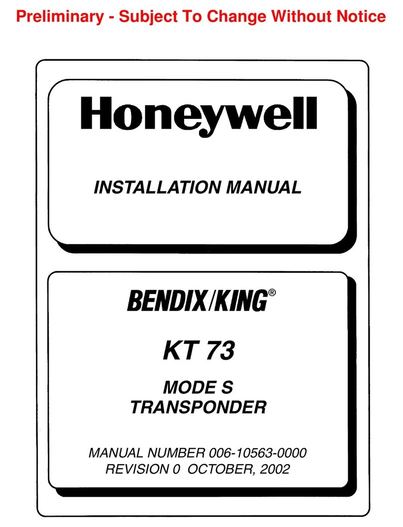 Honeywell KT73 User manual