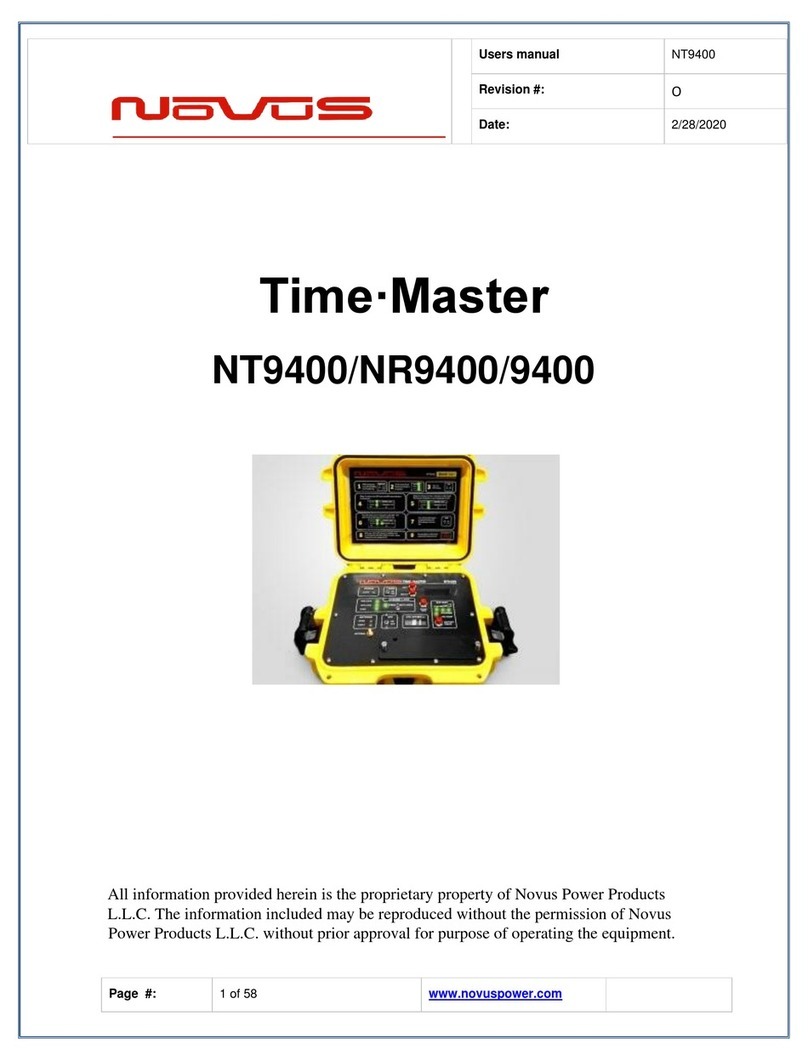 Novus Time-Master NT9400 manual