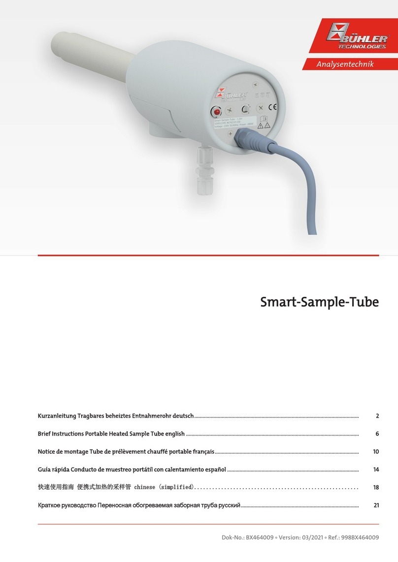 Bühler technologies Smart-Sample-Tube Reference guide