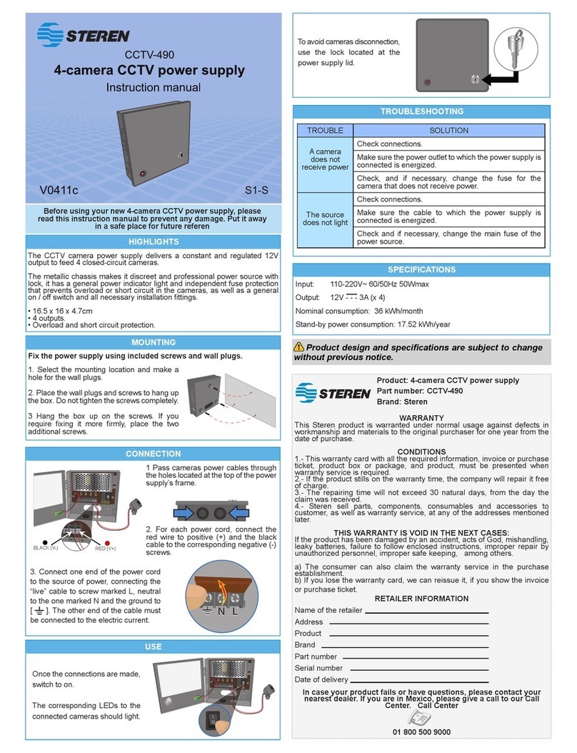 Steren CCTV-490 instruction manual