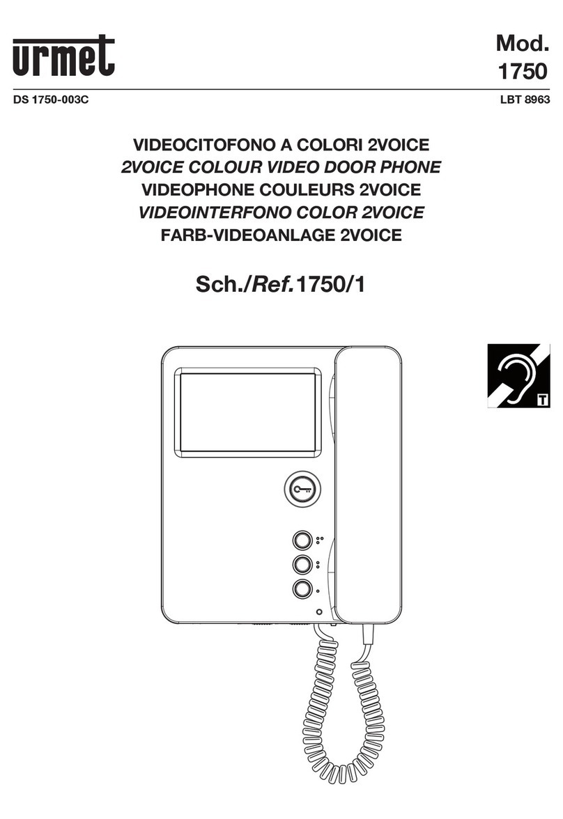 urmet domus 1750 quick start guide